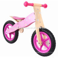 2015 purple and black color wood bike kids, ride on bike toy with factory price